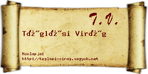 Téglási Virág névjegykártya